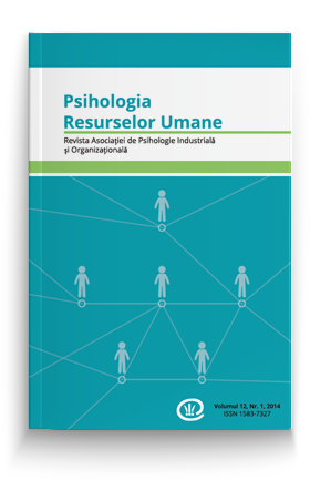 View Vol. 12 No. 1 (2014): Psihologia Resurselor Umane